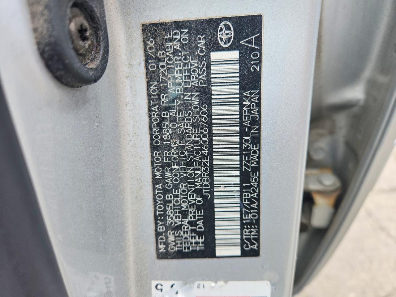 2006 TOYOTA COROLLA LE photo 23