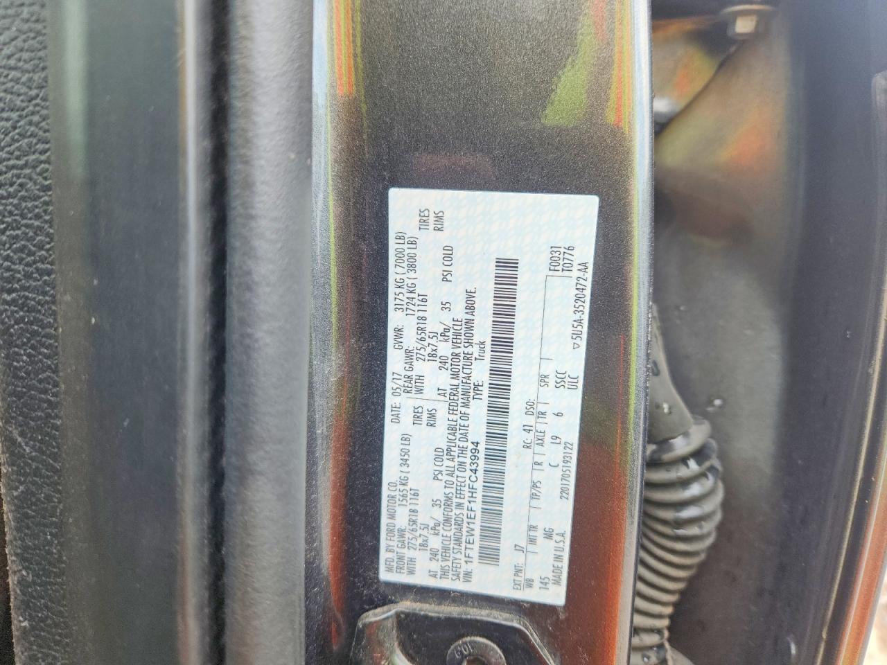 2017 FORD F150 SUPERCREW photo 23