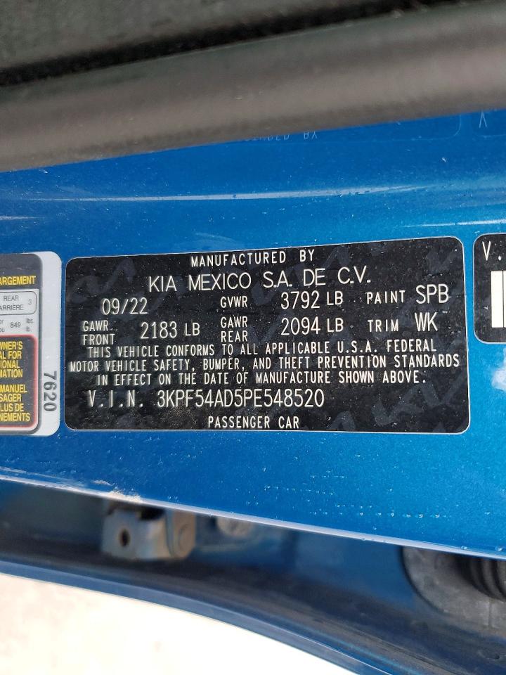 2023 KIA FORTE GT LINE photo 12