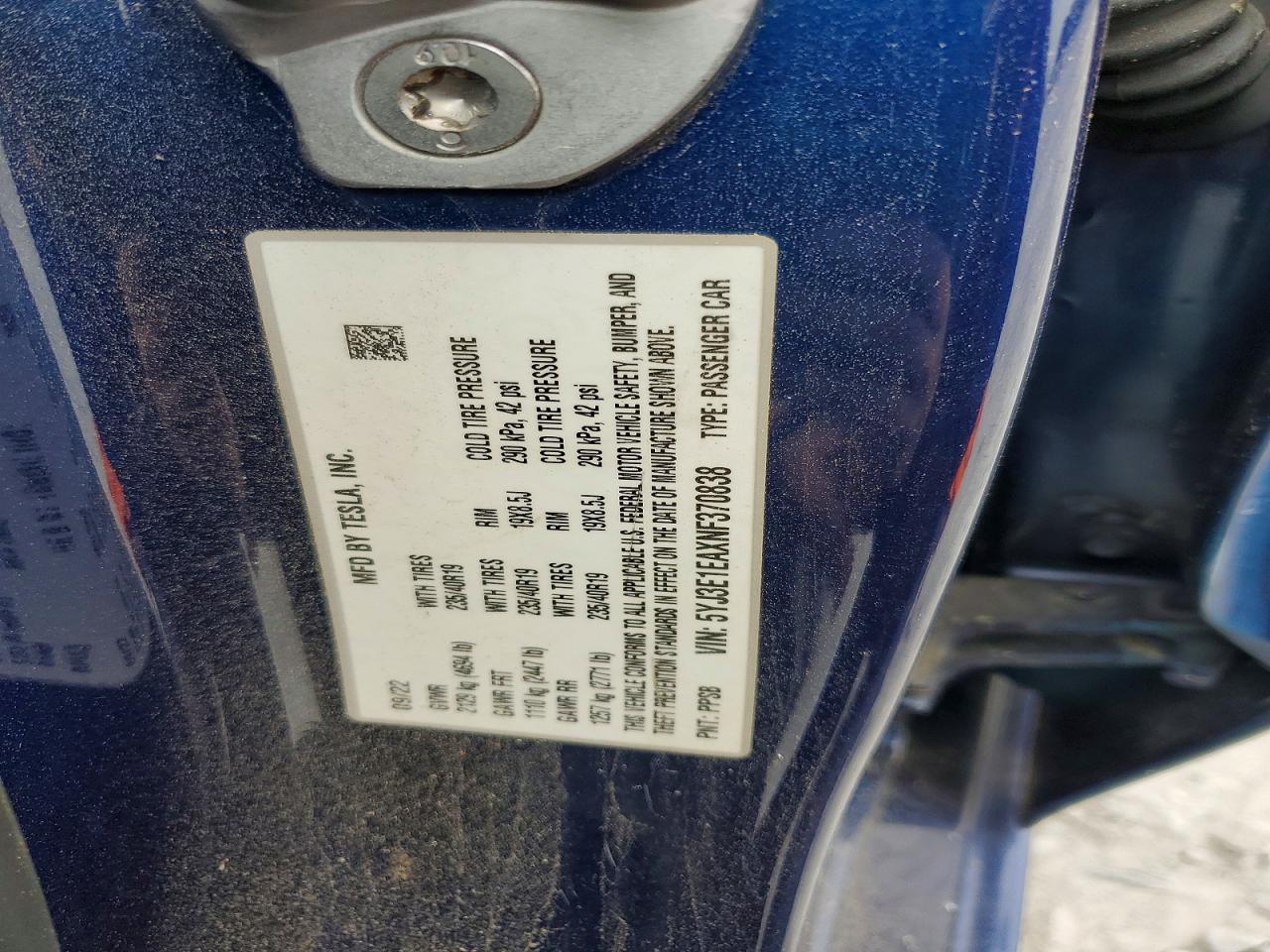 2022 TESLA MODEL 3 photo 23
