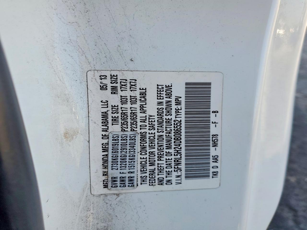 2013 HONDA ODYSSEY LX photo 23