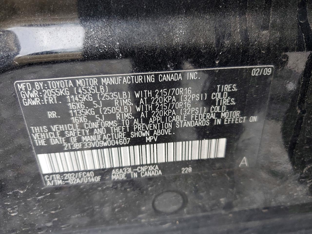 2009 TOYOTA RAV4 BASE photo 25