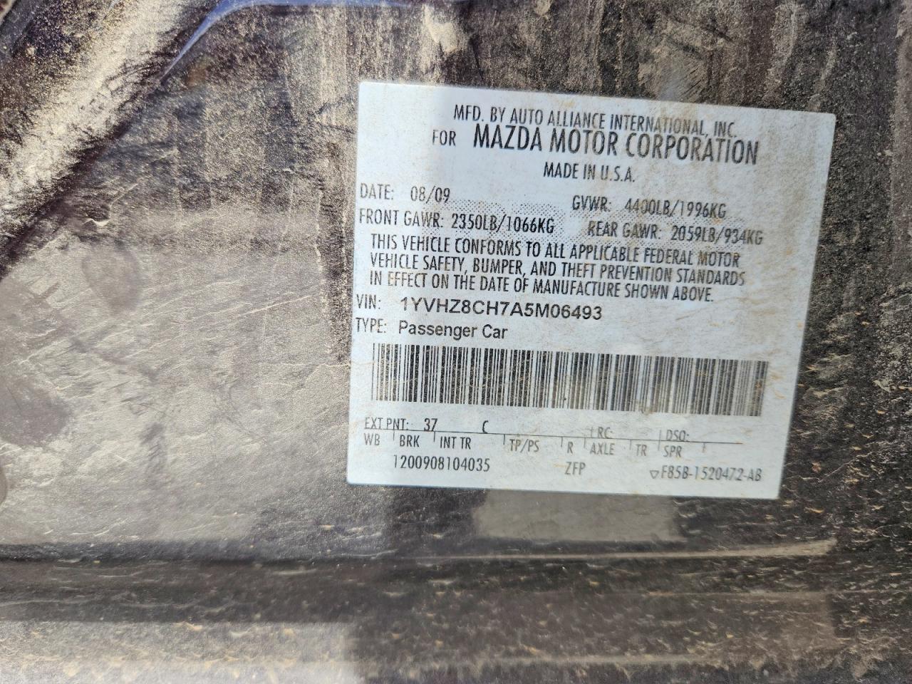 2010 MAZDA 6 I photo 34