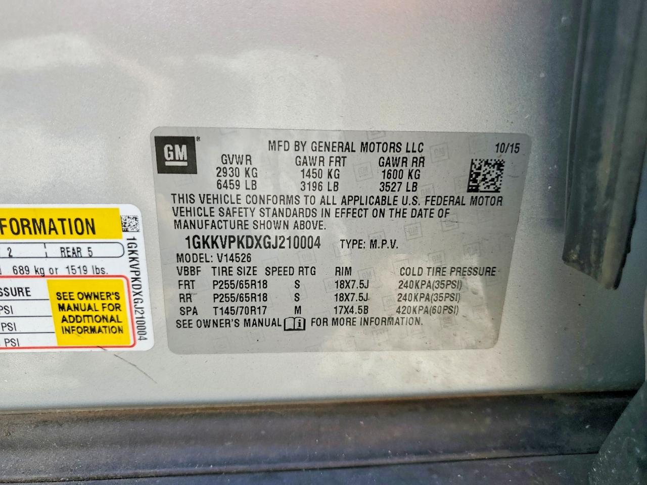 2016 GMC ACADIA SLE photo 25