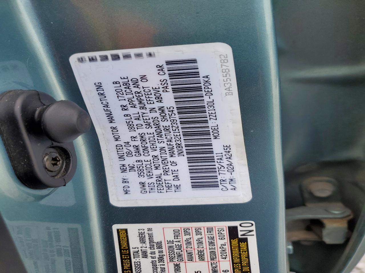 2005 TOYOTA COROLLA CE photo 34