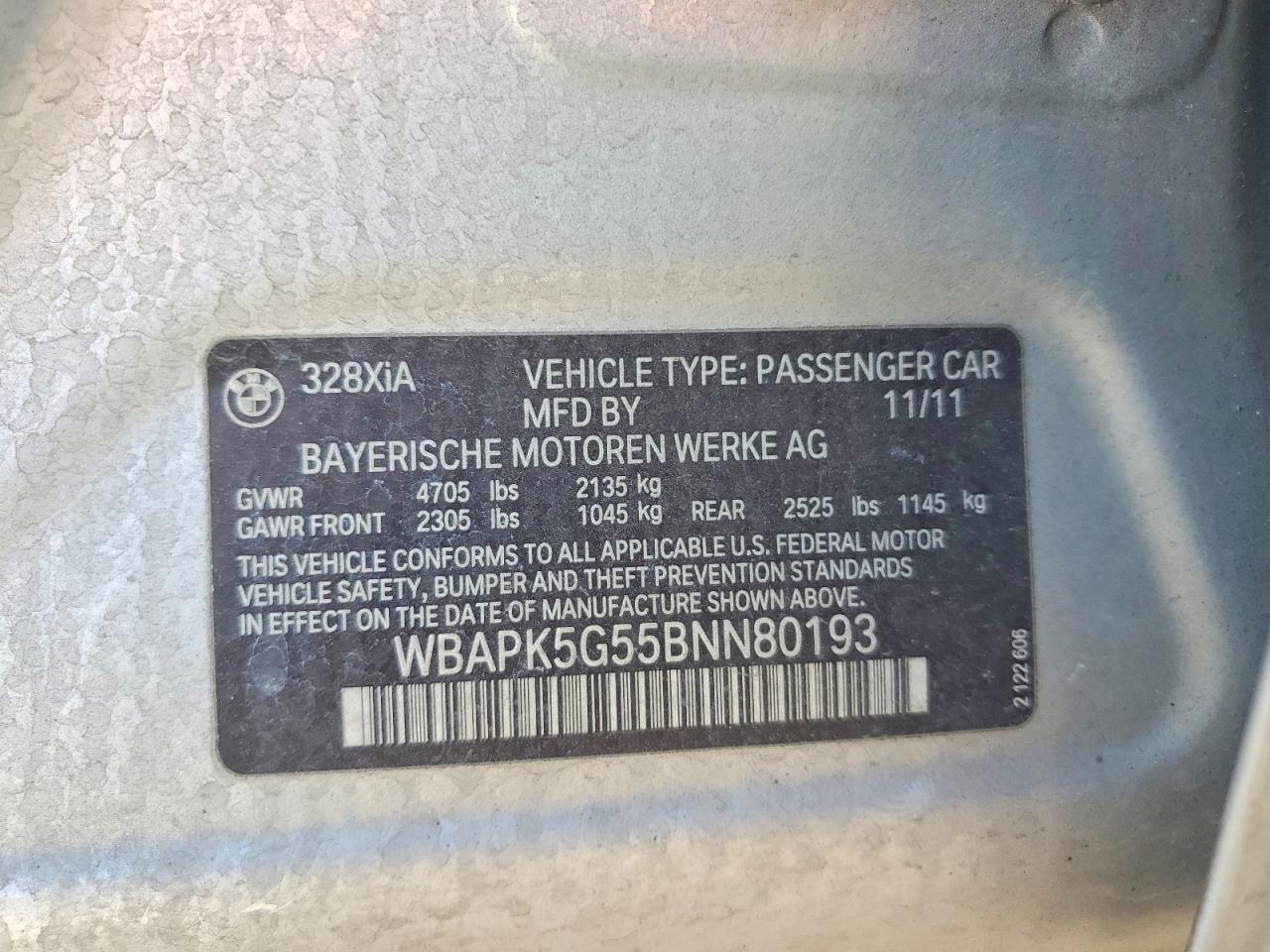 2011 BMW 328 XI SULEV photo 23