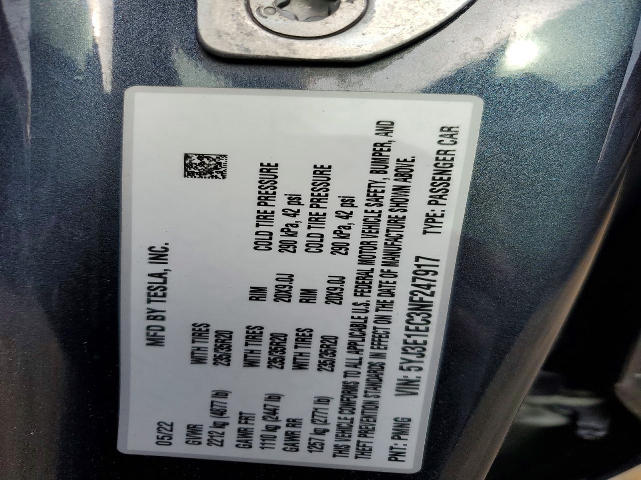 2022 TESLA MODEL 3 photo 12