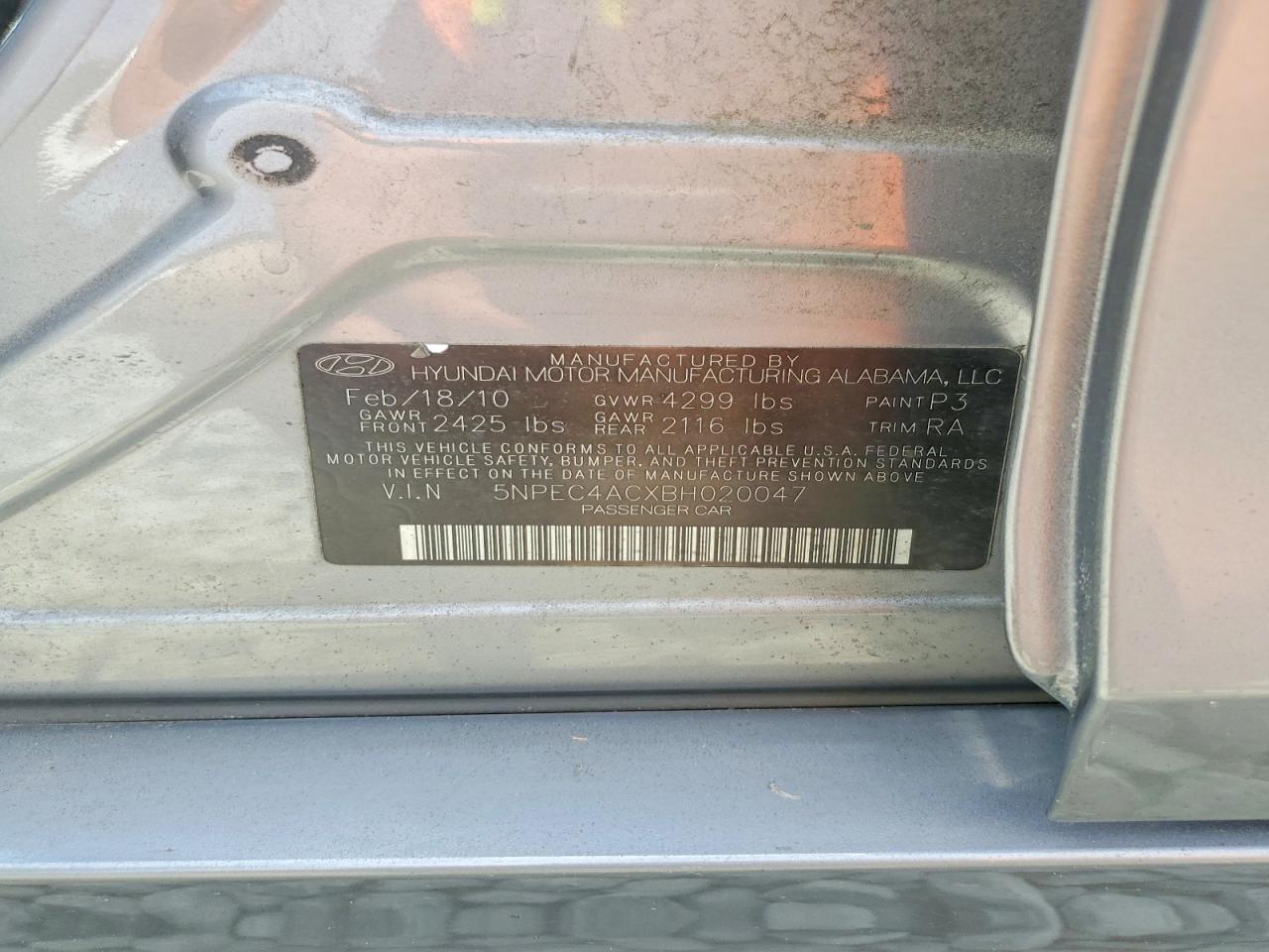2011 HYUNDAI SONATA SE photo 23