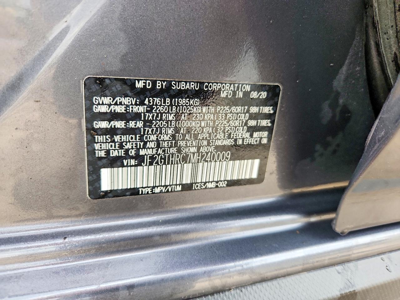 2021 SUBARU CROSSTREK SPORT photo 34