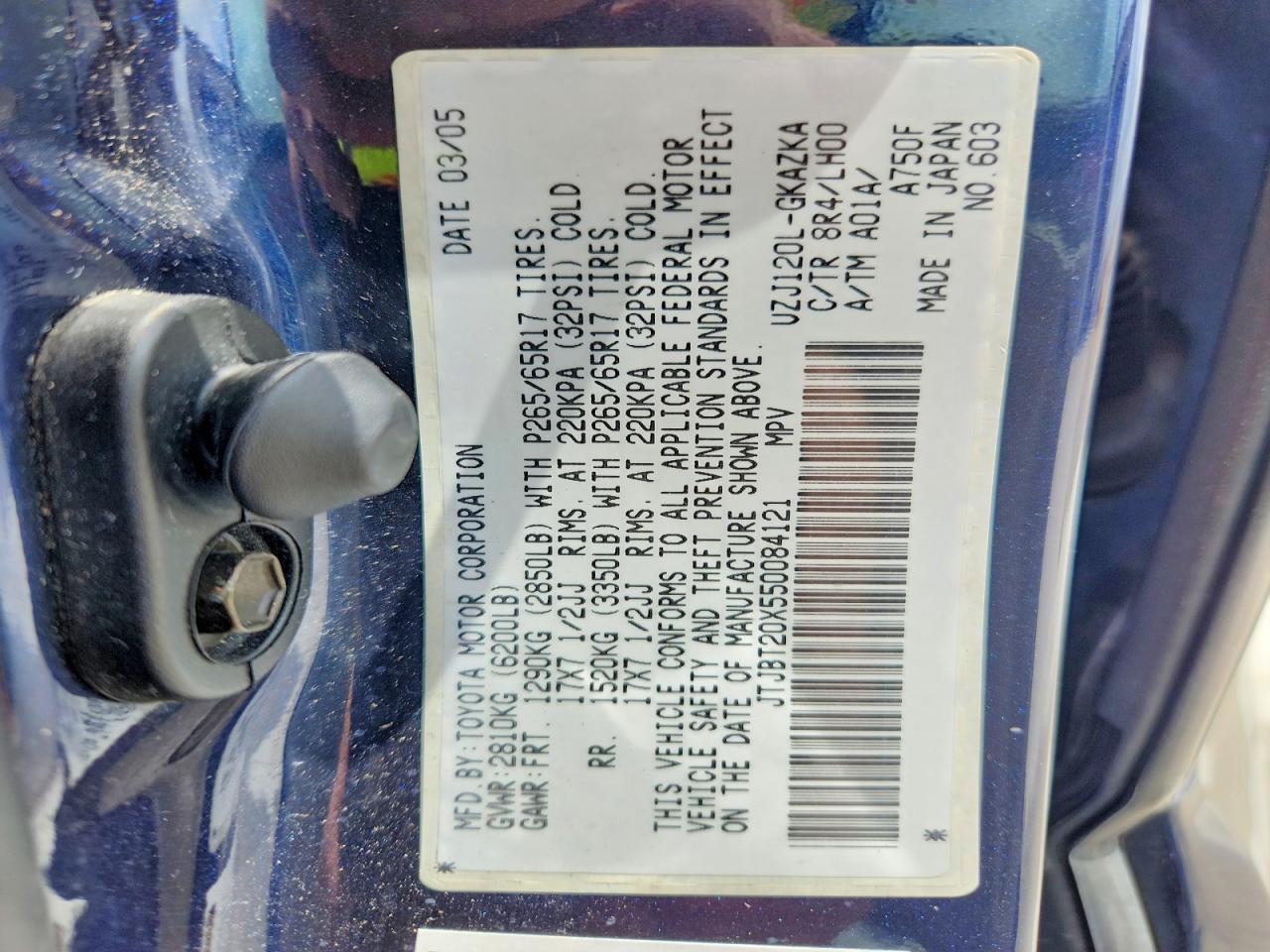 2005 LEXUS GX 470 photo 27