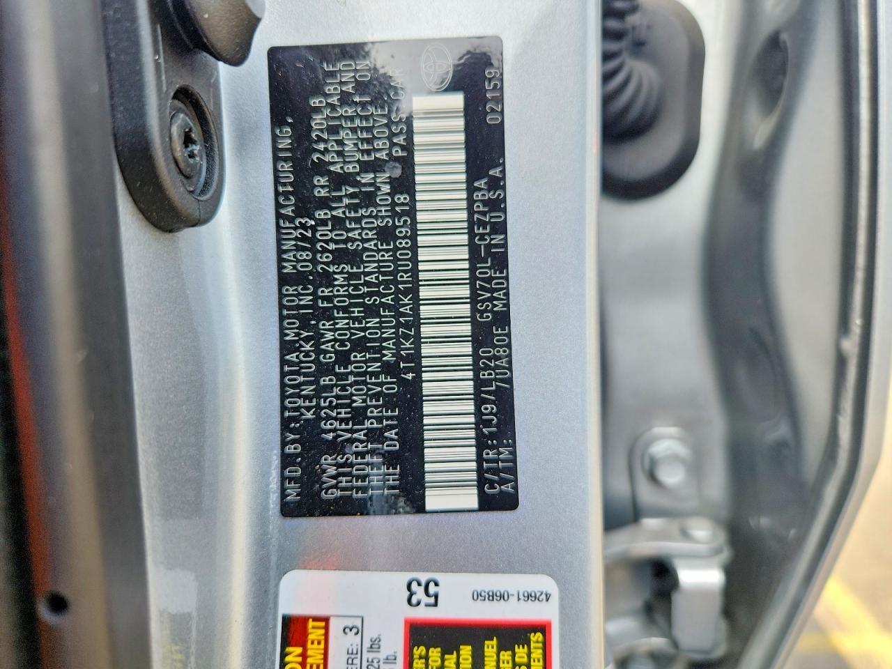 2024 TOYOTA CAMRY XSE V6 photo 23