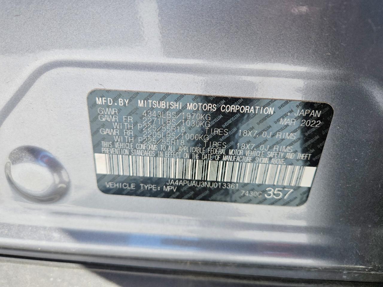 2022 MITSUBISHI OUTLANDER SPORT ES photo 37