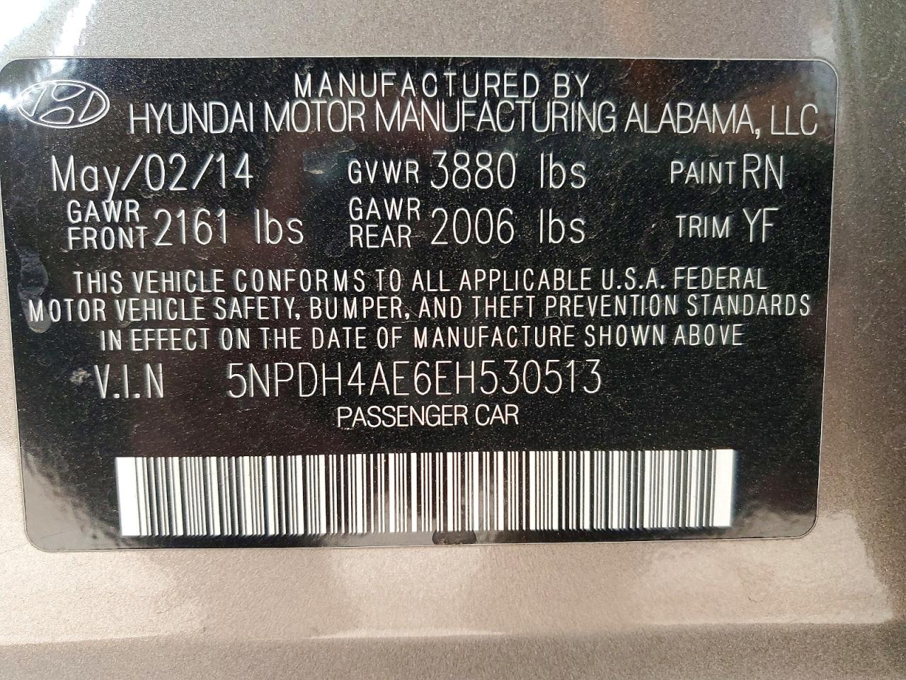 2014 HYUNDAI ELANTRA SE photo 23
