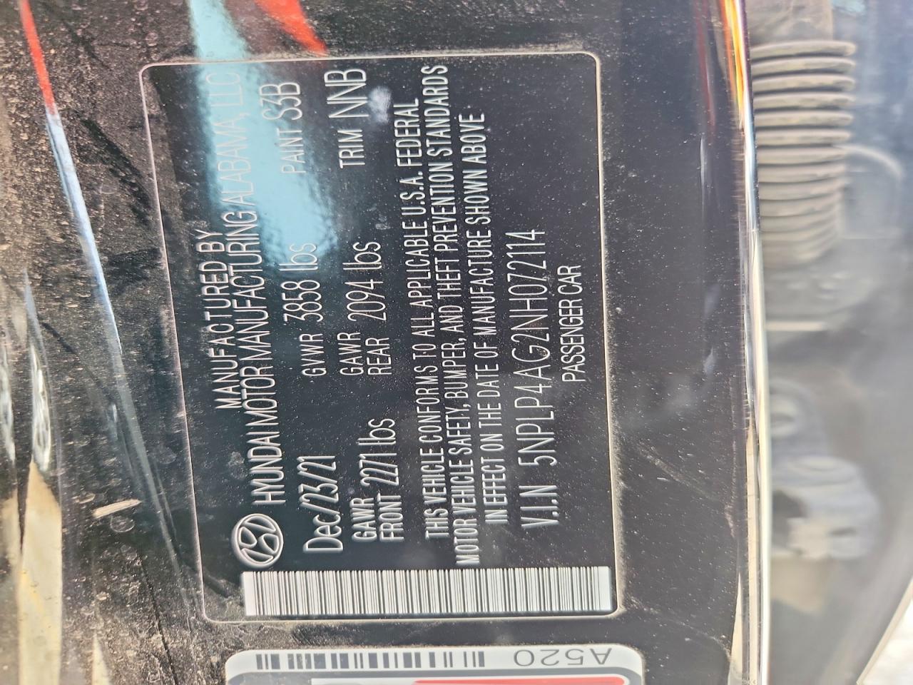2022 HYUNDAI ELANTRA LIMITED photo 12