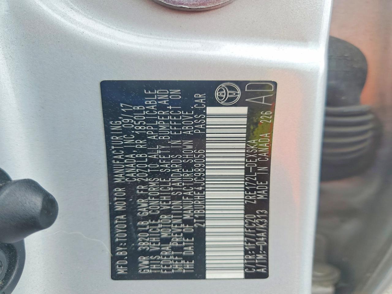 2018 TOYOTA COROLLA SE photo 23