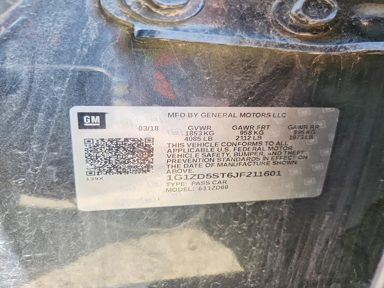 2018 CHEVROLET MALIBU LT photo 23