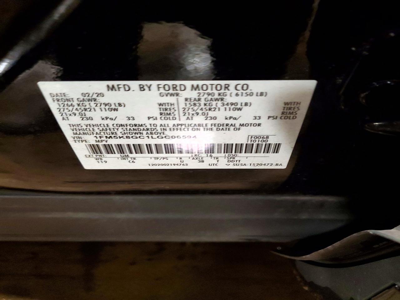 2020 FORD EXPLORER ST photo 37
