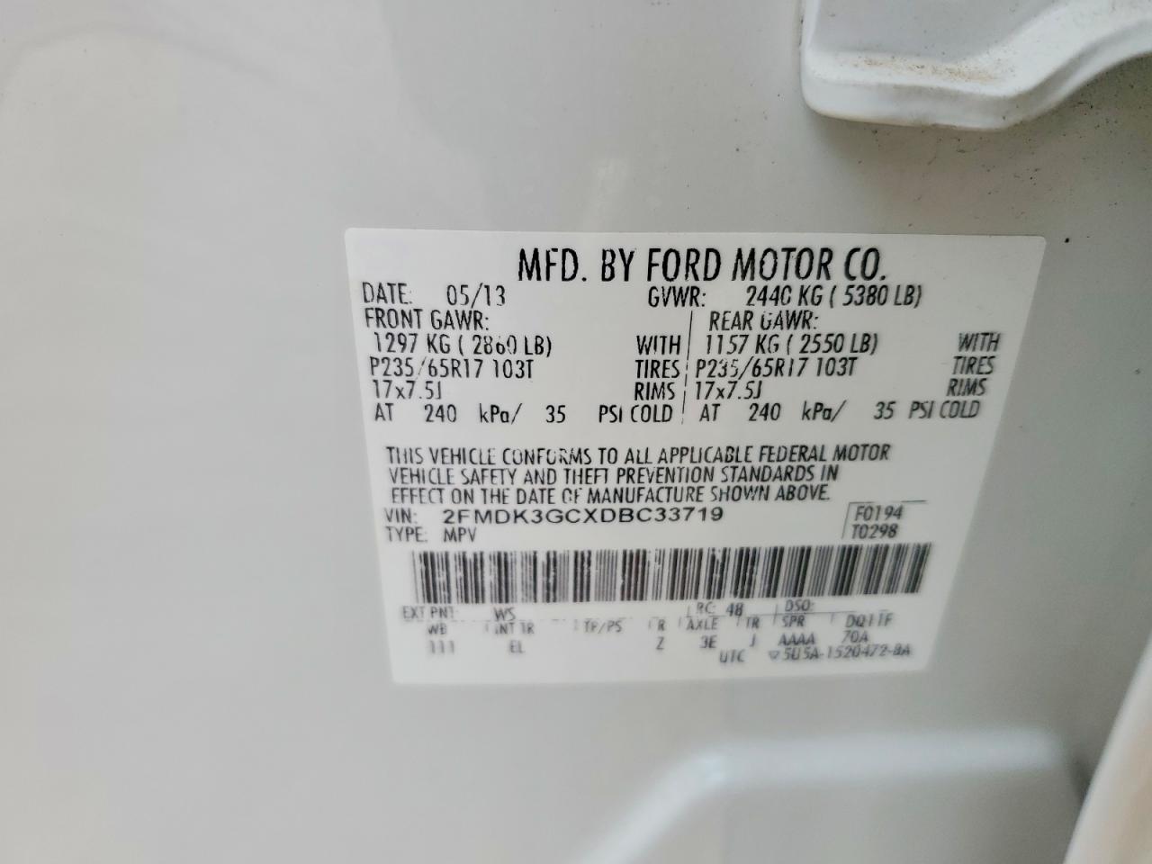 2013 FORD EDGE SE photo 25