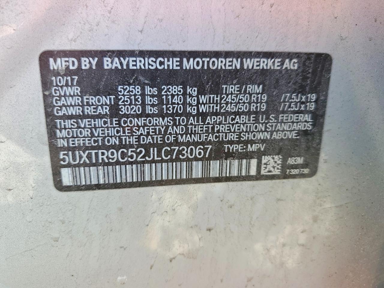 2018 BMW X3 XDRIVE30I photo 37