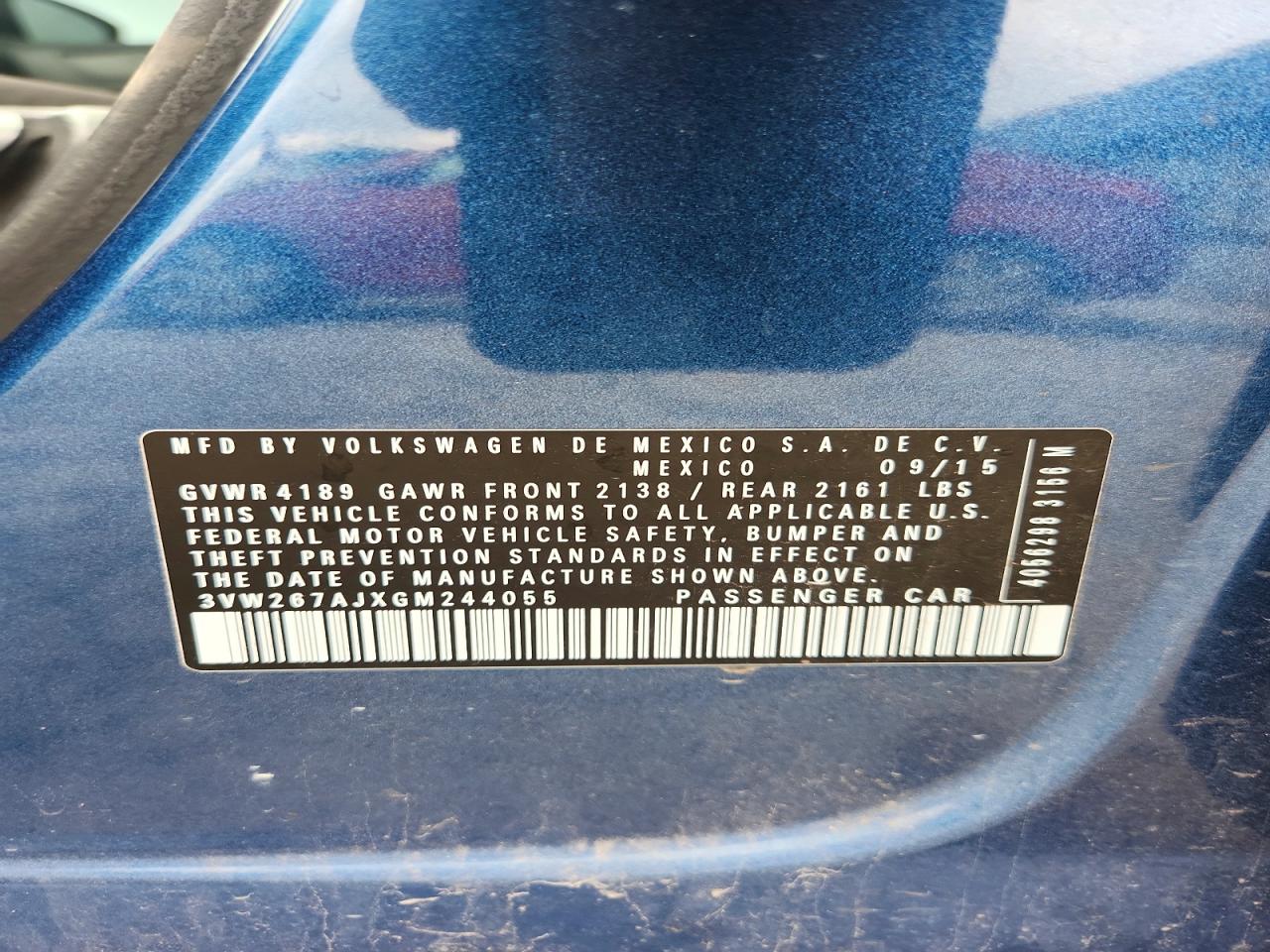 2016 VOLKSWAGEN JETTA S photo 12