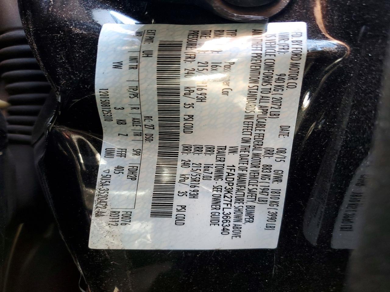 2015 FORD FOCUS SE photo 23