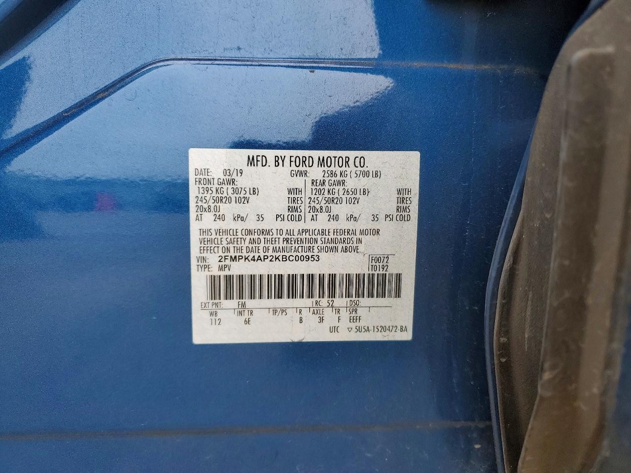 2019 FORD EDGE ST photo 27