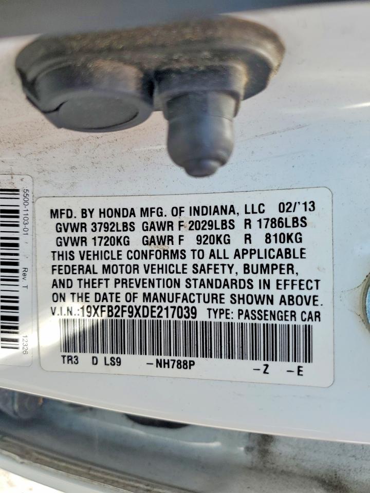 2013 HONDA CIVIC EXL photo 34