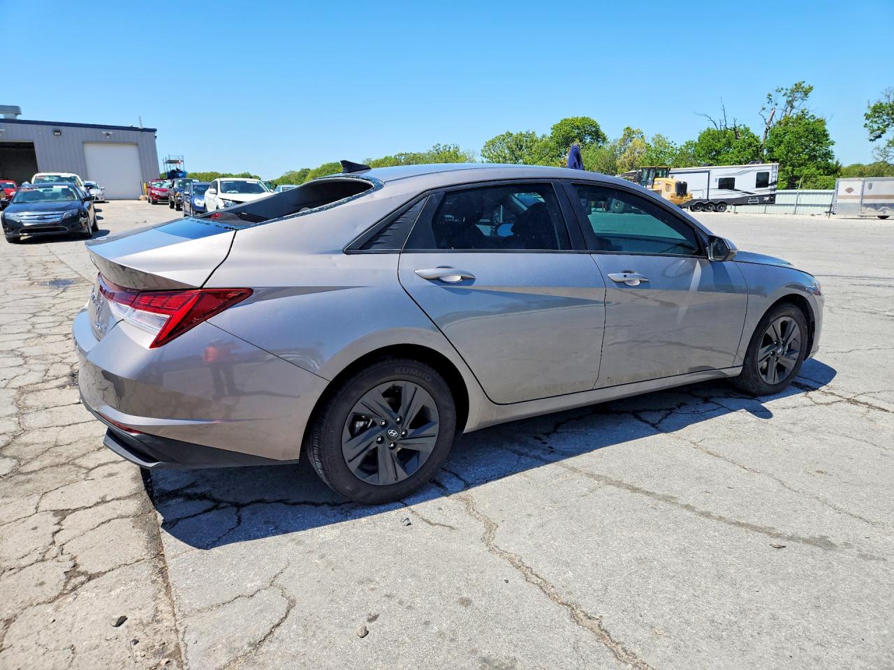 2021 HYUNDAI ELANTRA BLUE photo 3