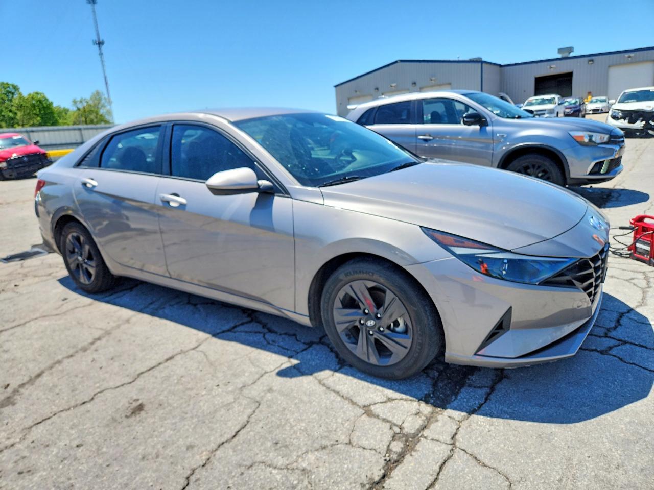 2021 HYUNDAI ELANTRA BLUE photo 4