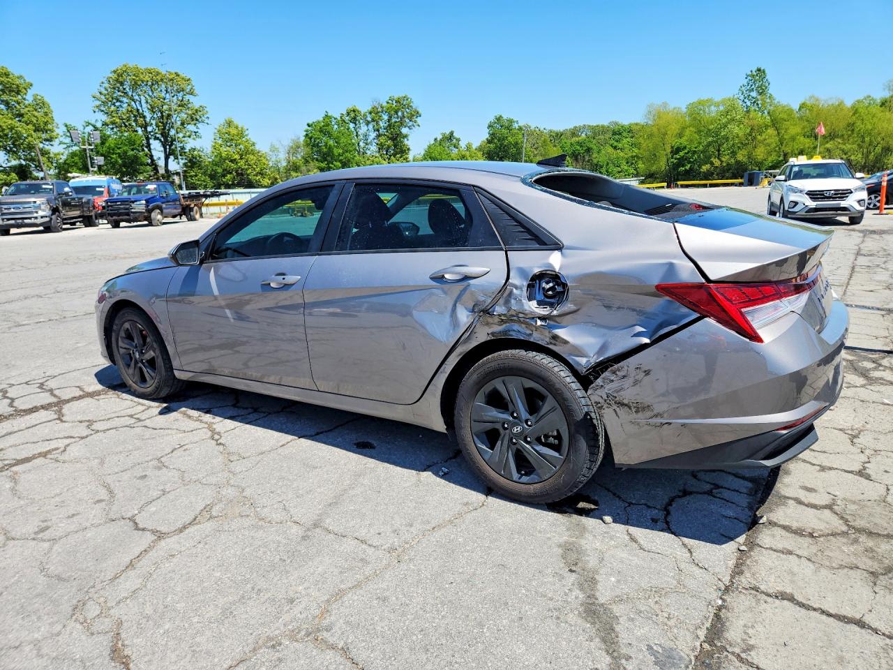 2021 HYUNDAI ELANTRA BLUE photo 2