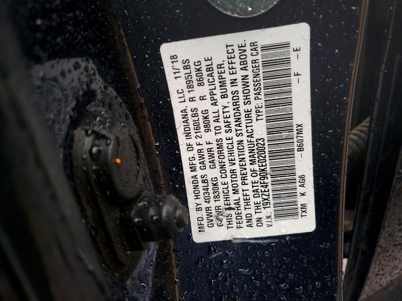2019 HONDA INSIGHT TOURING photo 23