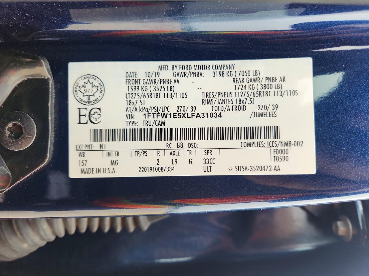 2020 FORD F150 SUPERCREW photo 23