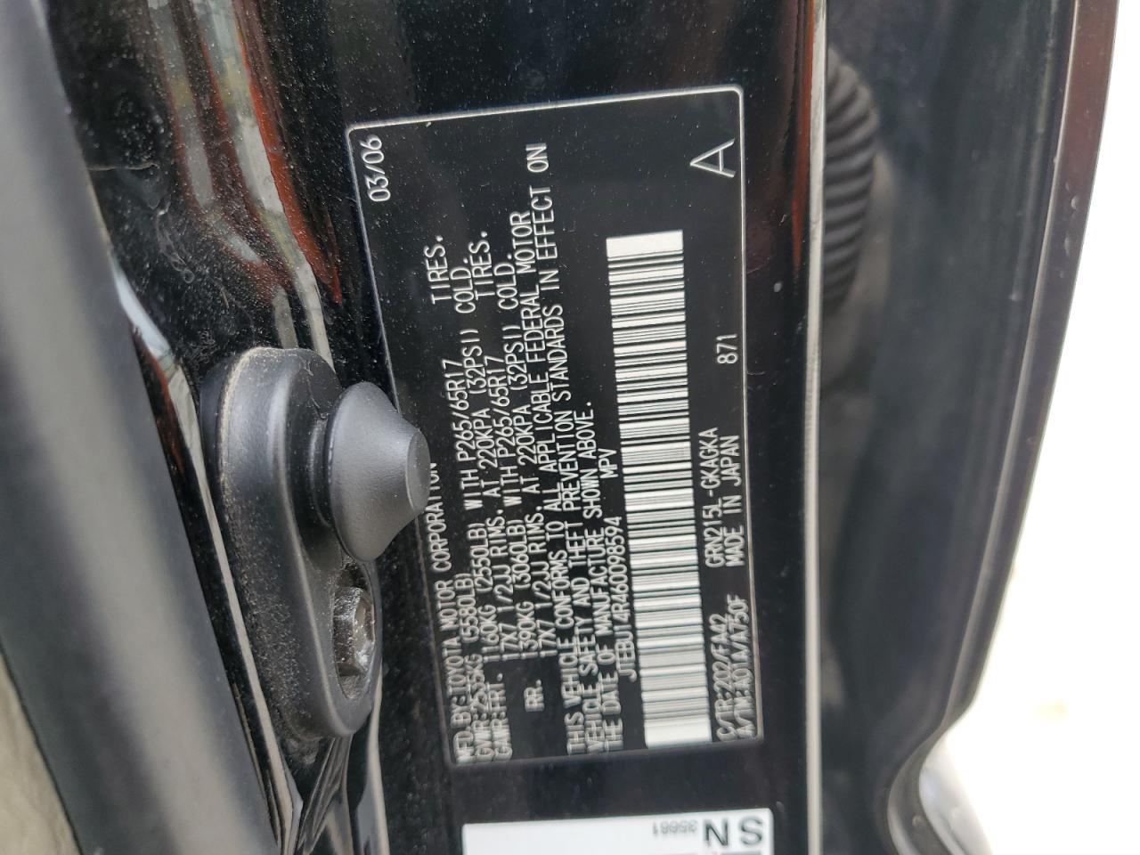 2006 TOYOTA 4RUNNER SR5 photo 27