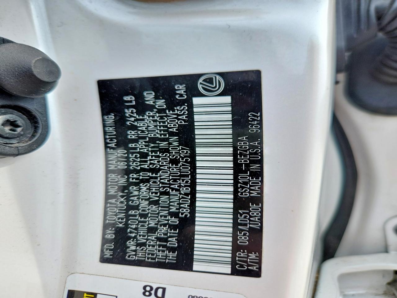 2020 LEXUS ES 350 photo 23
