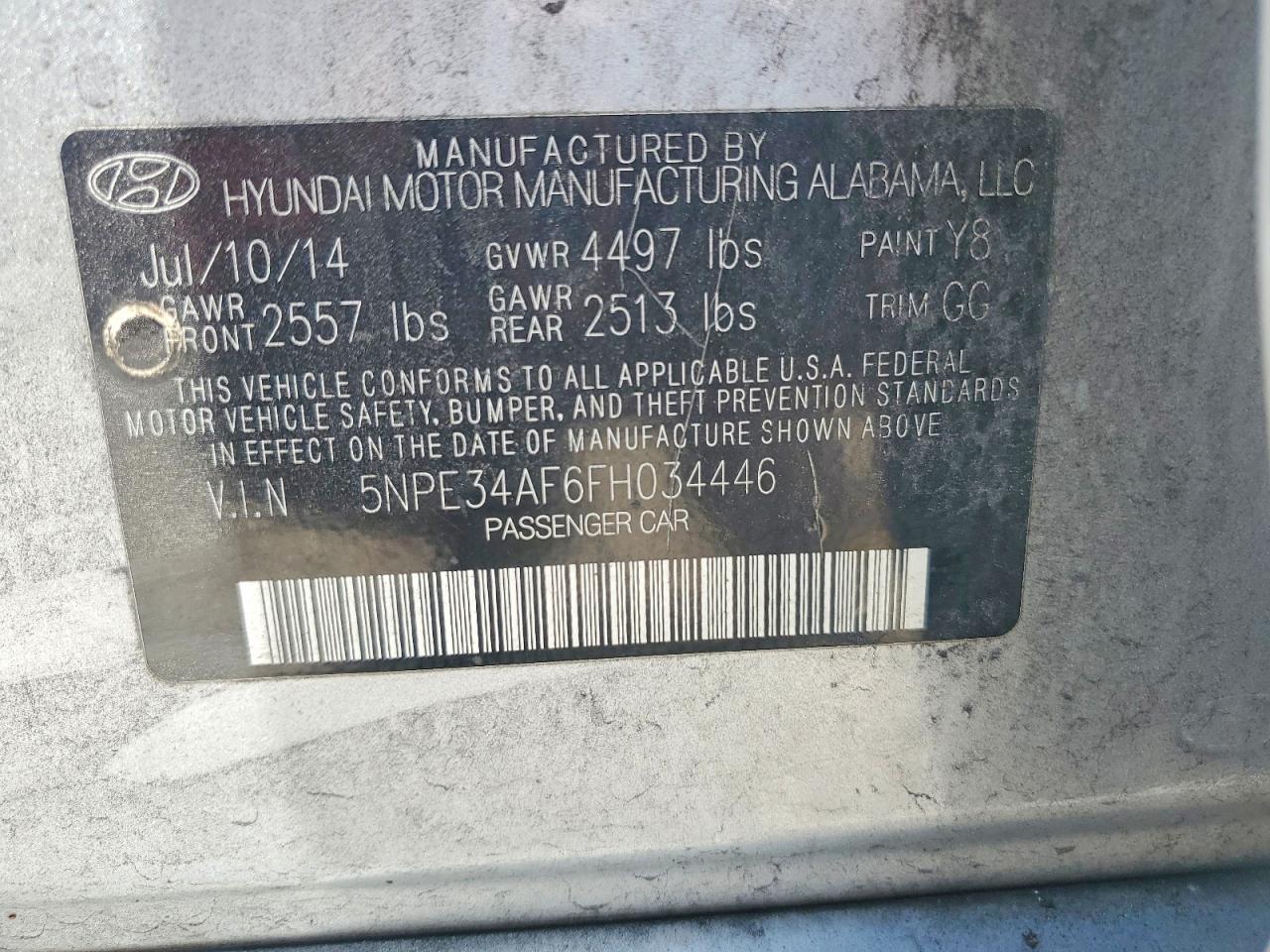 2015 HYUNDAI SONATA LIMITED photo 25