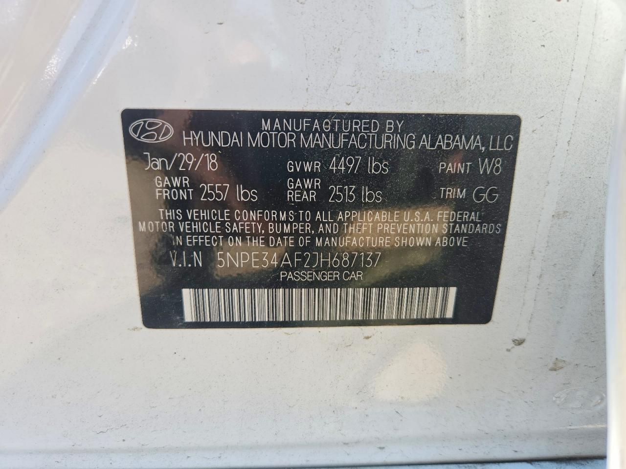 2018 HYUNDAI SONATA SEL photo 34