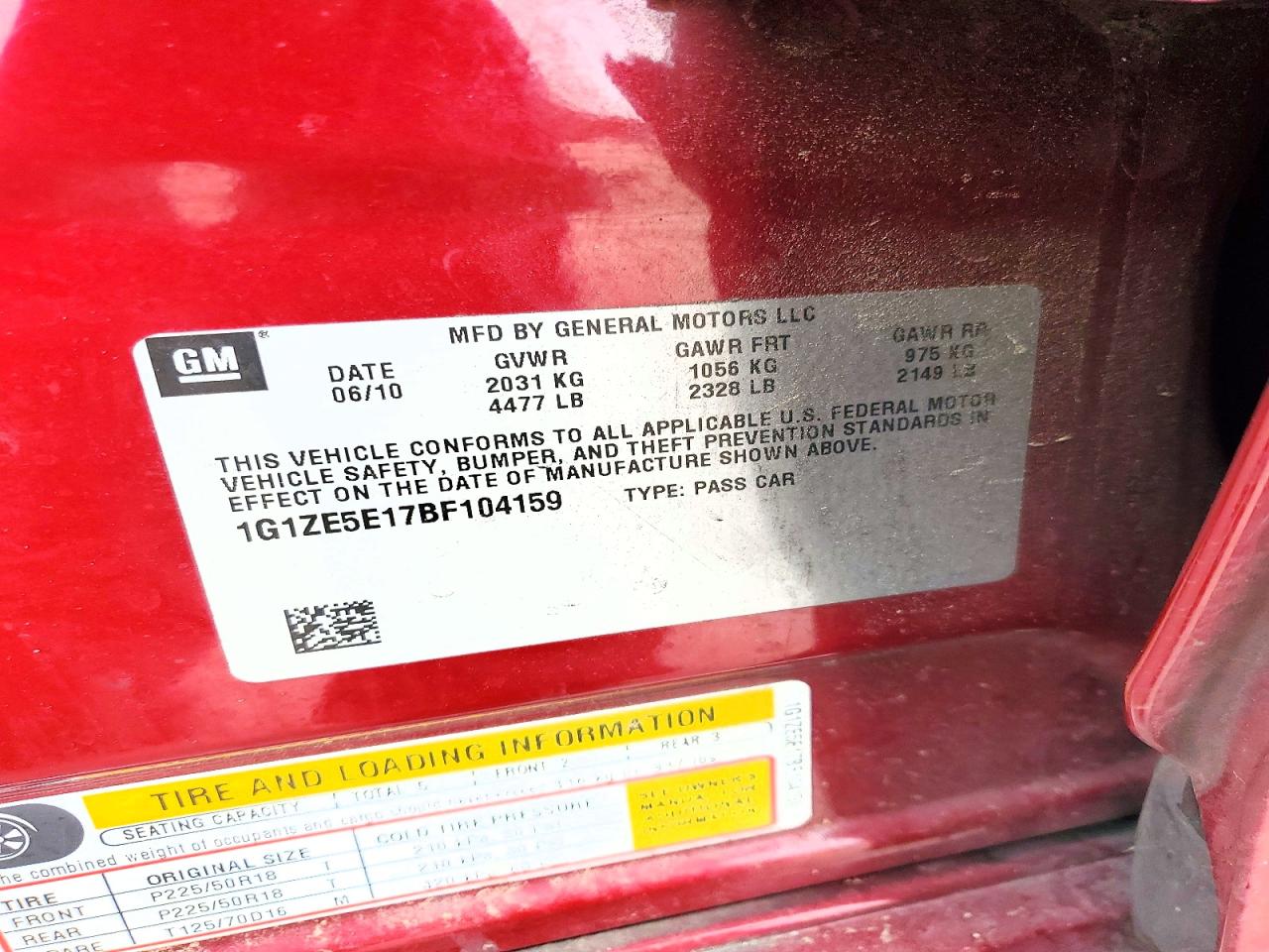 2011 CHEVROLET MALIBU LTZ photo 34