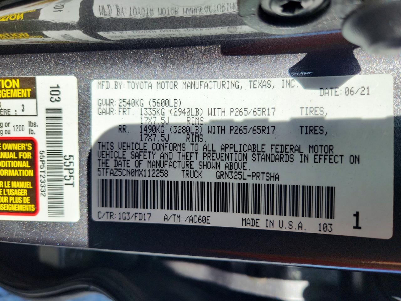2021 TOYOTA TACOMA TRD SPORT photo 25