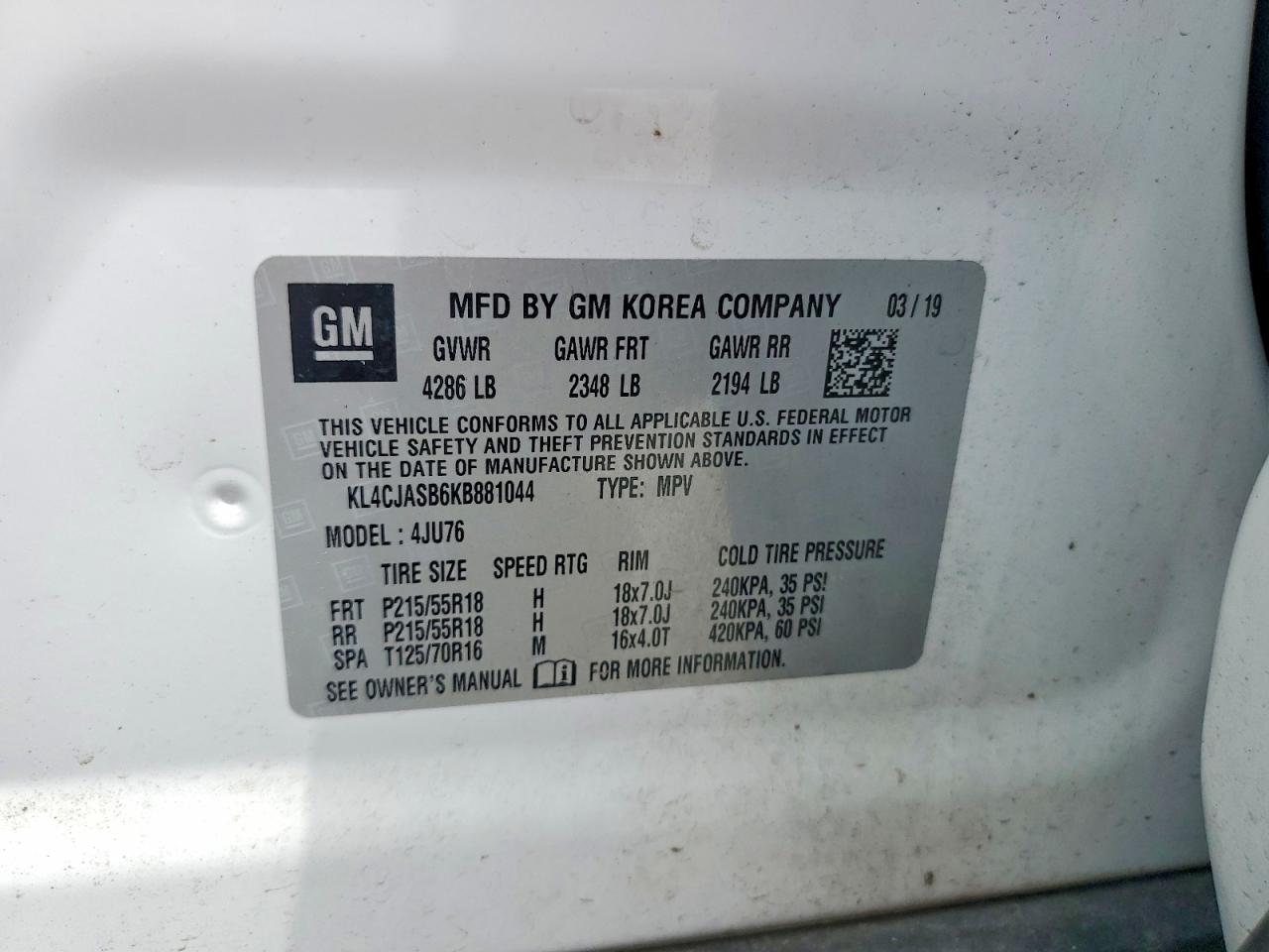 2019 BUICK ENCORE PREFERRED photo 25