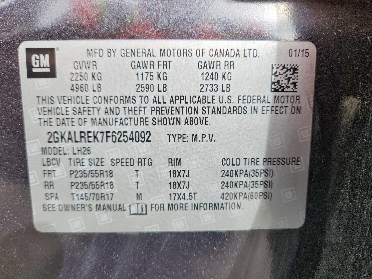2015 GMC TERRAIN SLE photo 25