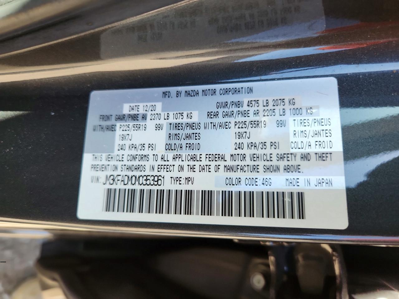 2021 MAZDA CX-5 GRAND TOURING photo 23