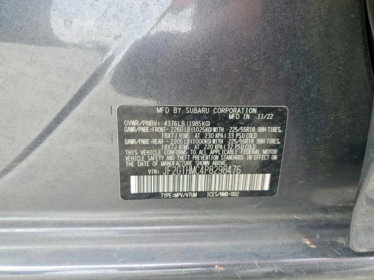 2023 SUBARU CROSSTREK LIMITED photo 37