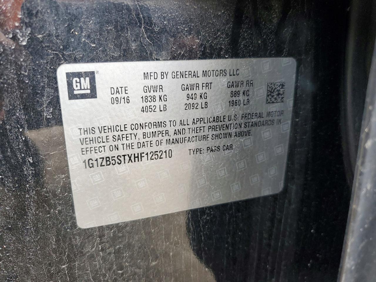 2017 CHEVROLET MALIBU LS photo 23