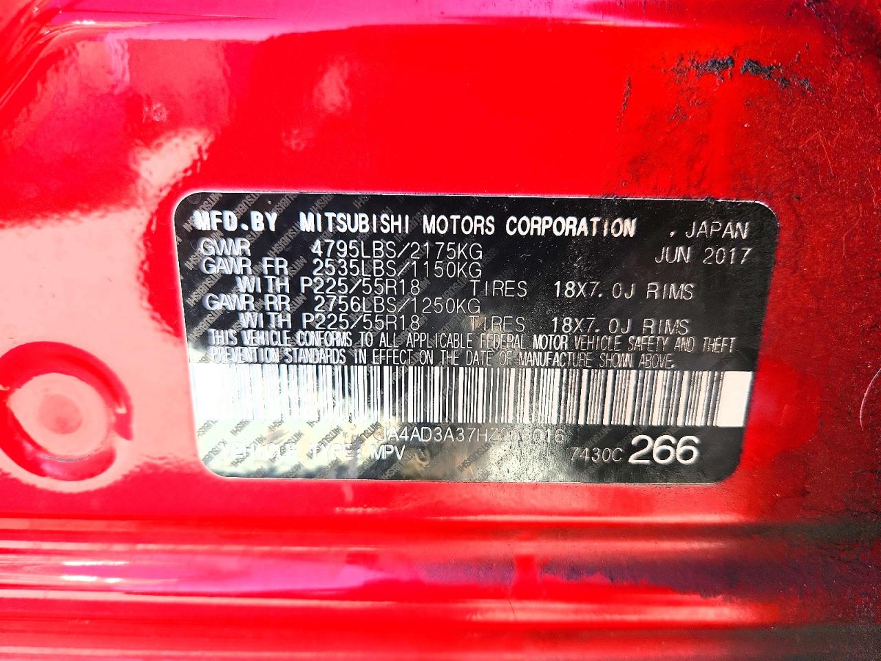 2017 MITSUBISHI OUTLANDER SE photo 27