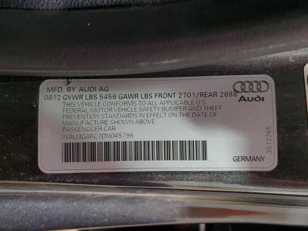 2013 AUDI A7 PRESTIGE photo 37