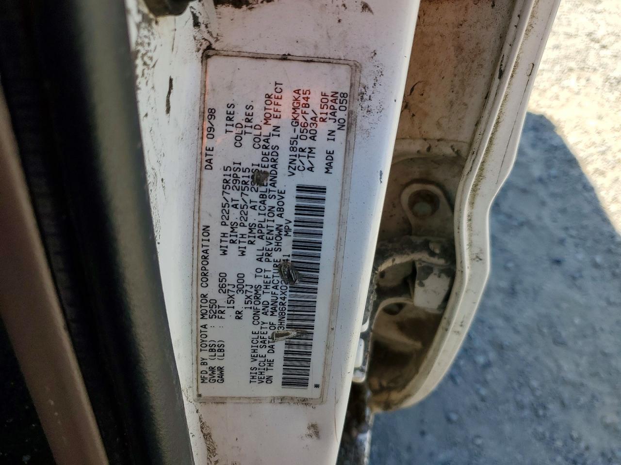 1999 TOYOTA 4RUNNER SR5 photo 34