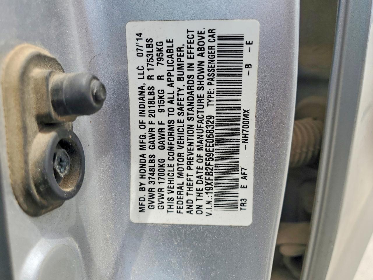2014 HONDA CIVIC LX photo 34