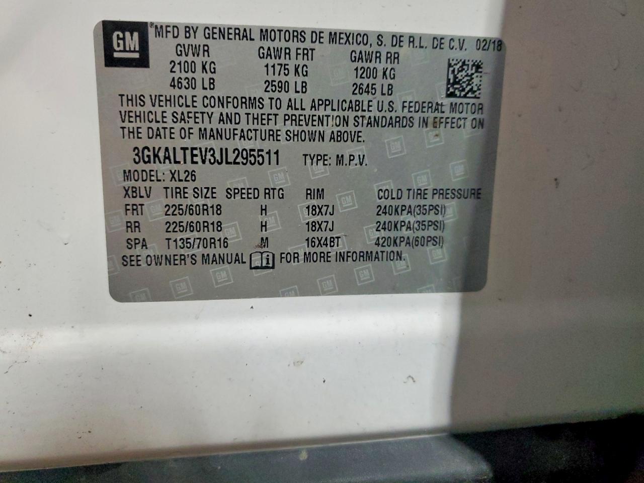 2018 GMC TERRAIN SLE photo 25