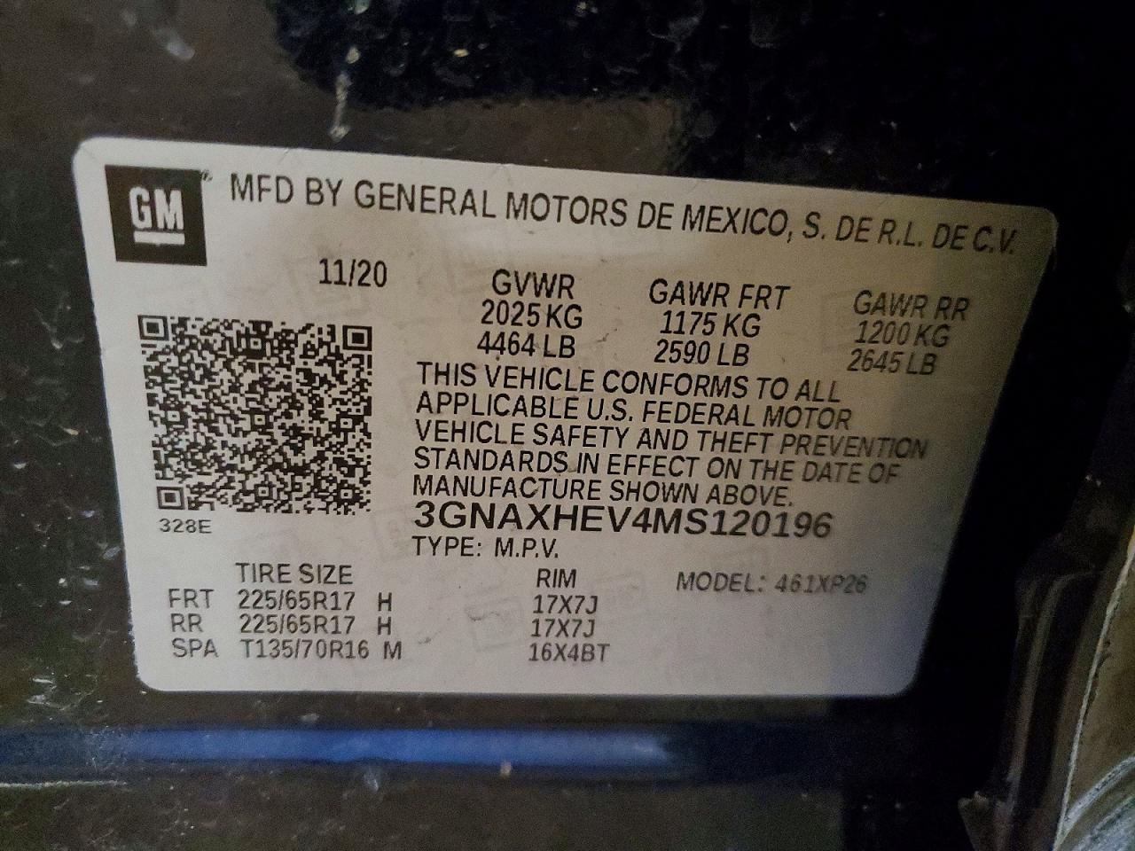 2021 CHEVROLET EQUINOX LS photo 25