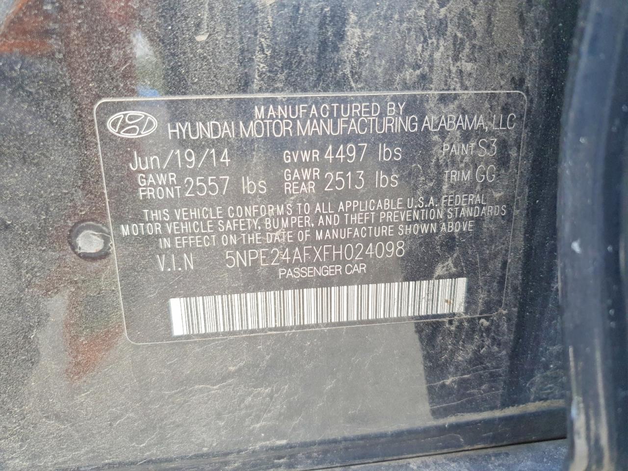 2015 HYUNDAI SONATA SE photo 34
